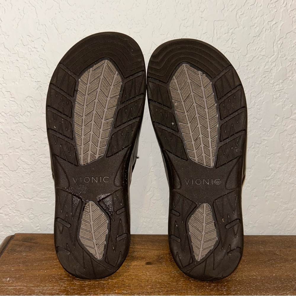 Vionic Brown Slide Sandals - Picture 9 of 10